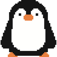 Obraz premium Penguin pixel art