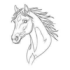 horse head silhouette