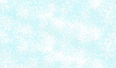 Snowflake background material_AQUA BLUE