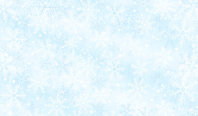 Snowflake background material_SKY BLUE
