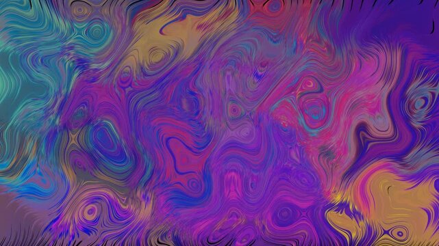 Swirling abstract pattern with vibrant psychedelic colors and organic shapes image photo