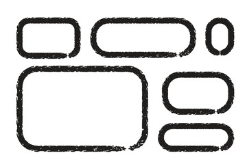 set of grunge rubber stamps and frames vector illustration