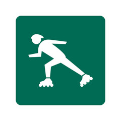 Fototapeta premium Street Sign. Traffic Sign. SKATE AREA