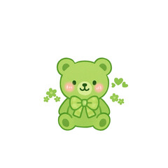 teddy bear with flower