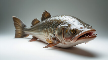 lungfish with white background