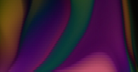 Purple, Green Yellow Abstract Background – Curved Gradient Flow Texture Art. Modern Abstract Purple Green Yellow Blurred Glassed Gradient background. Ribbed glass texture