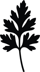 Leaf vector illustration scalable nature element herbal design botanical icon graphic