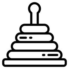 Obraz premium Stacking Tower Icon