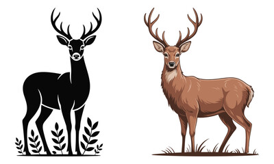 set of deer