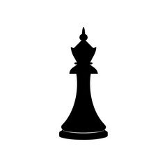 bishop chess piece icon black silhouette vector illustration on transparent background