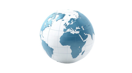 Fototapeta premium earth globe isolated on white background