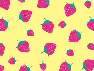 レトロないちごの背景