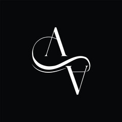 Initial letter AA logo design 