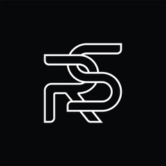 Initial letter RS logo design 