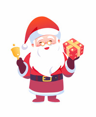 santa claus with gifts