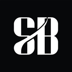 Initial letter SB logo design 