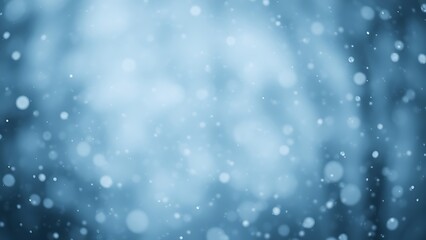 Obraz premium Gentle snowfall in soft illumination, evoking quiet winter mood.