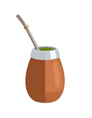 A traditional mate cup