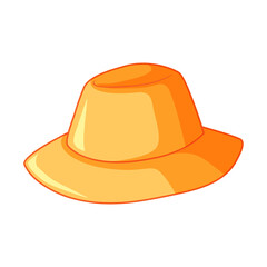 Orange Straw Hat Isolated on White Background - Fashion Accessory