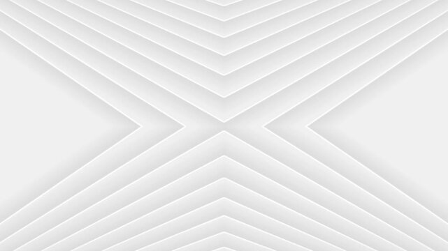 Geometric White Abstract Background with Symmetrical Layered Lines Forming an X Shape image photo
