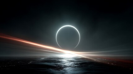 Obraz premium Modern abstract circle with light high resolution image