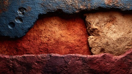 Natural layered rock colorful detail high resolution image