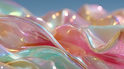 Pastel gradient flowing waves stunning artwork high resolution image