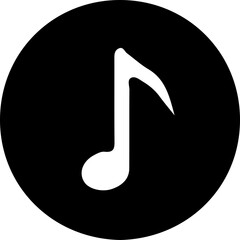 Musical Notes and Treble Clef Icon