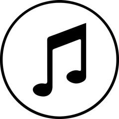 Musical Notes and Treble Clef Icon