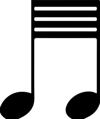 Musical Notes and Treble Clef Icon