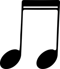 Musical Notes and Treble Clef Icon