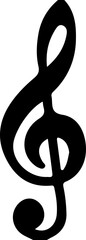 Musical Notes and Treble Clef Icon