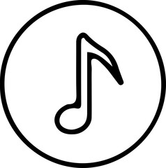 Musical Notes and Treble Clef Icon