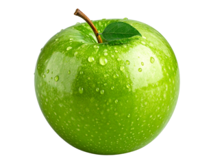 Juicy Green Apple – Vibrant Granny Smith Variety PNG 