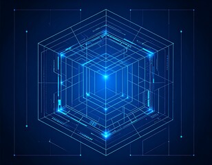 Abstract 3D cube design