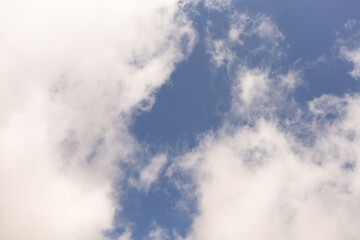 The sky is blue and cloudy