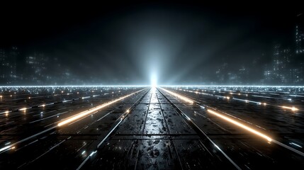 Sci fi cyber city high resolution image