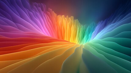 Stunning rainbow layers with smooth gradient high resolution image