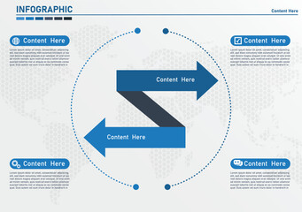 Abstract arrows of your directions, two different plans.Business concept with 2 steps, options, processes.