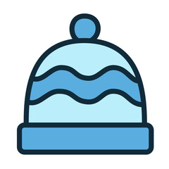 Winter beanie hat icon vector illustration.
