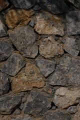 Warm beige natural stone vertical wall background