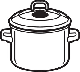 cooking pot vector illustration