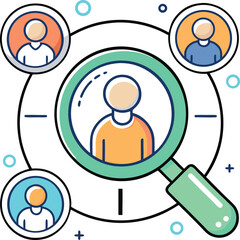 Abstract geometric pattern with vibrant color accents