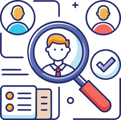 Abstract geometric shapes with vibrant color accents and clean lines