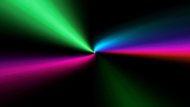 Abstract colorful rainbow wave line pattern with glowing blue and dark space light design texture illustration