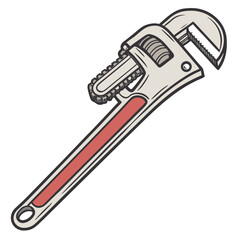 Pipe wrench for plumbing and repair work