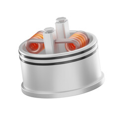 3D Vape Pod System Icon - Modern E-Cigarette Pod Device