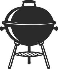 barbecue grill vector isolated on white background