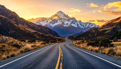 Scenic Road Trip Towards Aoraki