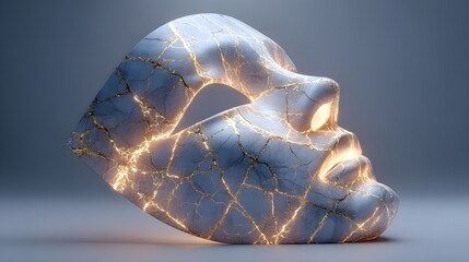 crystal ball on black background